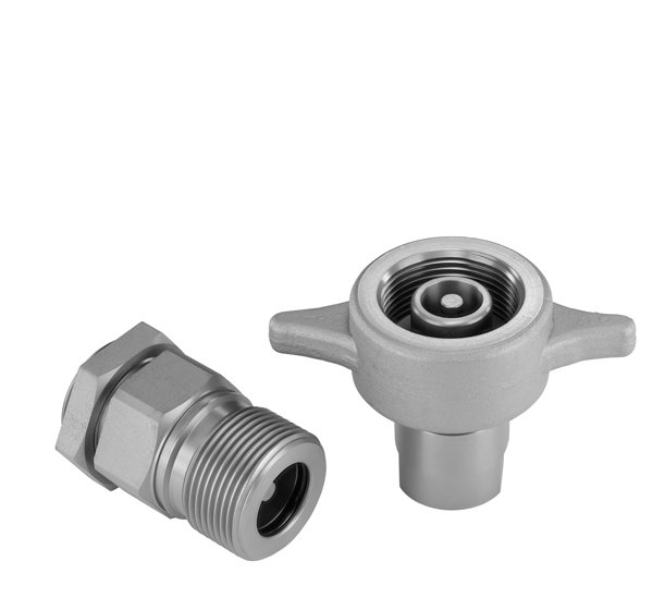 CUSTOMISED THREADED COUPLING FROM STAUFF FOR TIPPER TRUCKS